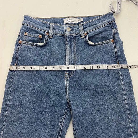 & Other Stories Jeans Womens Size 26 Blue High Rise Straight Leg Jeans - Picture 7 of 10